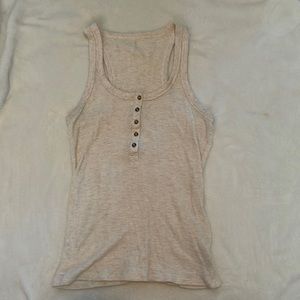 Aerie oatmeal waffle knit tank top